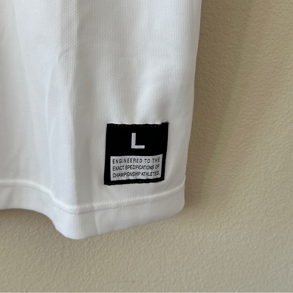 Nike White Red Boy’s Sleeveless Basketball Jersey Tank Top NWT Size L - Picture 3 of 8